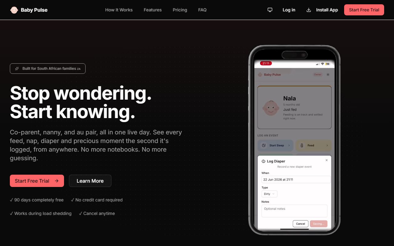 Baby Pulse platform preview