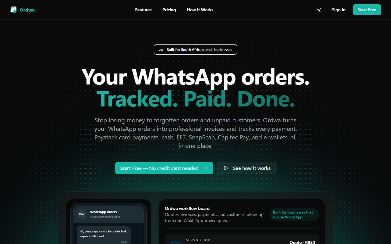 Ordwa platform preview